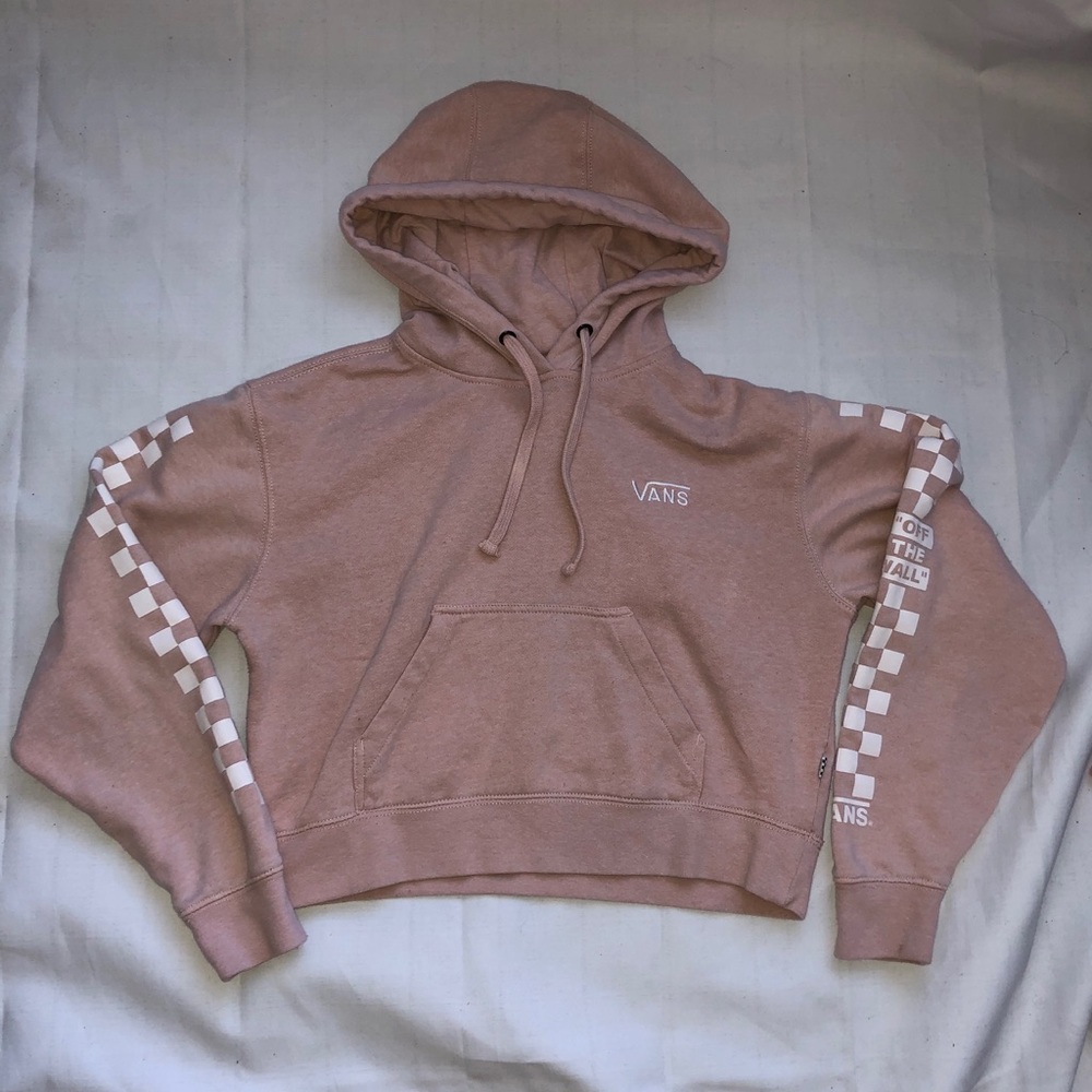 Pink Vans checkered hoodie💕
